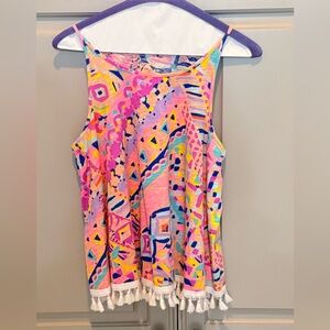 Lilly Pulitzer tassel swing tank